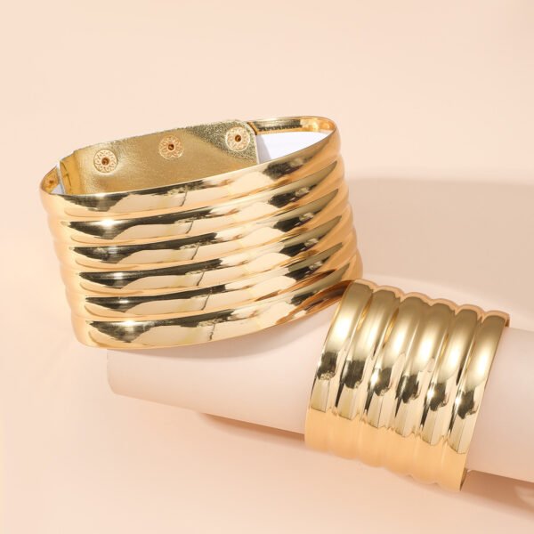 European And American Personalized Metal Collar Bracelet Suit Women - Image 8
