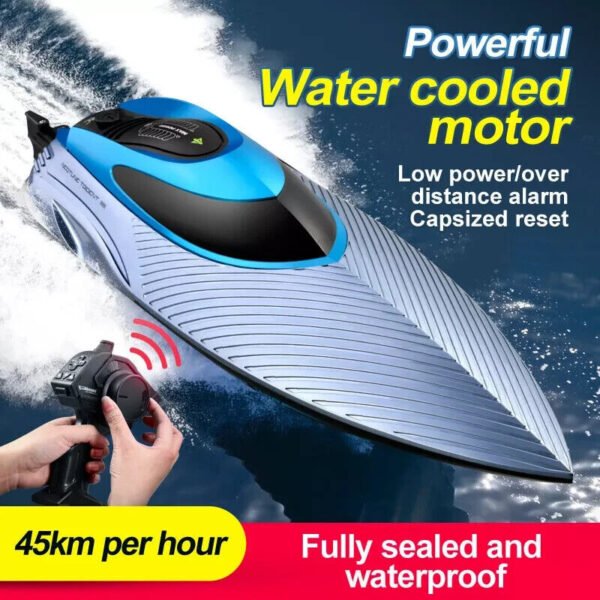 4DRC S3 45km-h Remote Control Boat Kids Toy WATER-COOLED High Speed RC Ship US - Image 5