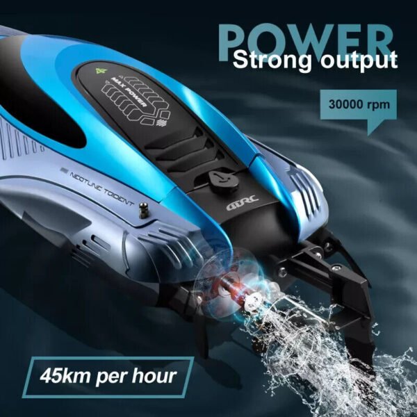 4DRC S3 45km-h Remote Control Boat Kids Toy WATER-COOLED High Speed RC Ship US - Image 6