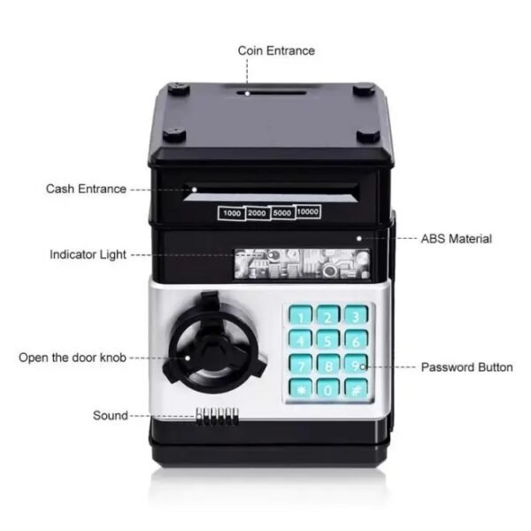 Saving Challenge Automatic Coin Storage Box, 1 Piece Modern Trendy Battery Powered Piggy Bank For Kids, Desk Number Piggy Bank Without Battery, Money Saving Supplies, Game Room Decor Ornaments, Home D - Image 8