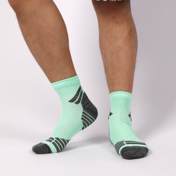 Men's Padded Ankle Socks, 6 Pairs In A Pack. Sports Running Socks. Men's And Women's Round-neck Running Socks. - Image 4