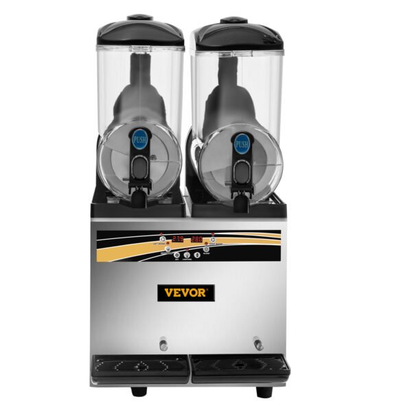 VEVOR Margarita Machine, 15Lx2 Tank Commercial Slushy Machine, Slushie Machine Commercial Margarita Maker, Smoothie Drink Maker For Supermarkets Cafes Restaurants Bars Home Use - Image 4