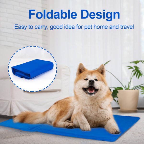 Dog Cooling Mat, Pet Cooling Mat For Dogs And Cats, Pressure Activated Dog Cooling Pad, No Water Or Refrigeration Needed, Non-Toxic Gel - Image 3