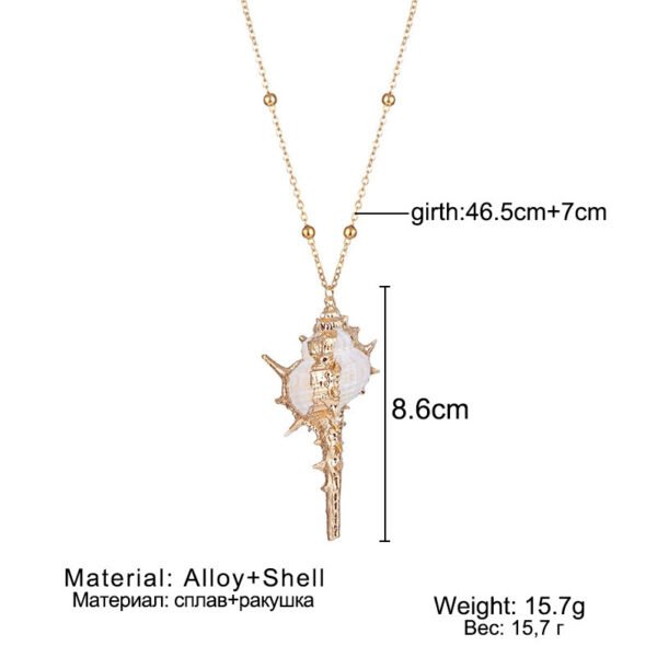 Conch Beads Necklace Natural Shell Phnom Penh Pendant Ornaments - Image 6