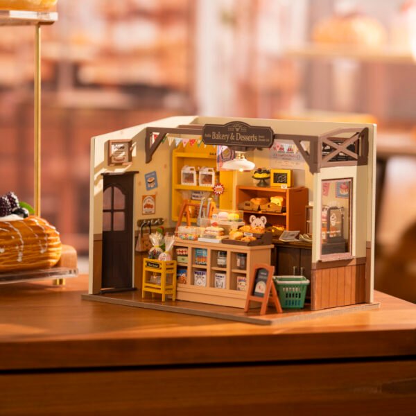 Rolife Becka's Baking House DIY Miniature House For Kids 3D Wooden Toys DG161 - Image 4