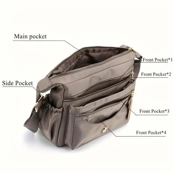 Crossbody Bags For Women Multi-Pockets Shoulder Bag Purses Waterproof Travel - Image 8