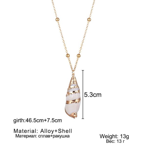 Conch Beads Necklace Natural Shell Phnom Penh Pendant Ornaments - Image 8