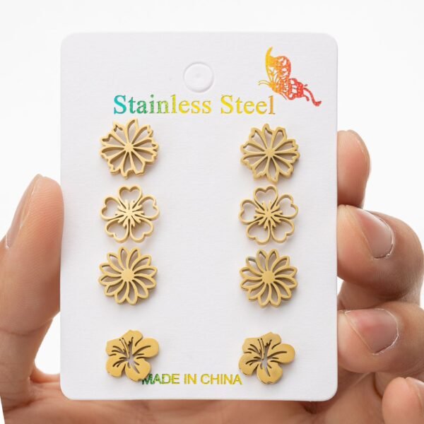 Fashion Simulation Stud Earrings Little Suit - Image 8