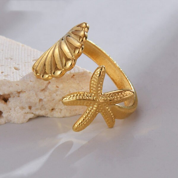 Titanium Steel Shell Ring Special-interest Design - Image 2