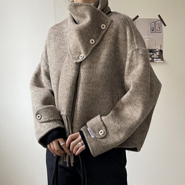 Autumn And Winter New Gentle Elegant Woolen Coat - Image 8