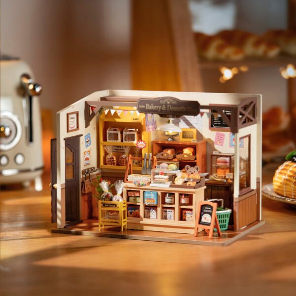 Rolife Becka's Baking House DIY Miniature House For Kids 3D Wooden Toys DG161 - Image 3
