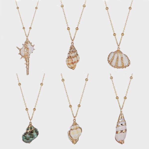 Conch Beads Necklace Natural Shell Phnom Penh Pendant Ornaments - Image 3