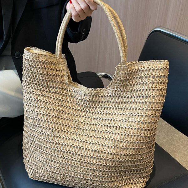 Women's Fashion Large Capacity Straw Bag - Image 2
