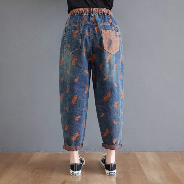 Women's Fashion Loose Slim Casual Jeans - Image 2