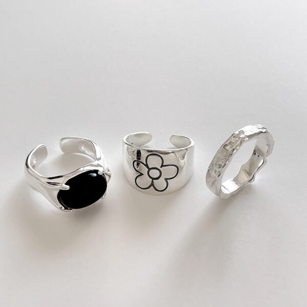 925 Sterling Silver Personality And Fashion Adjustable Ring - Image 2