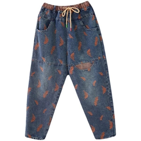 Women's Fashion Loose Slim Casual Jeans - Image 6