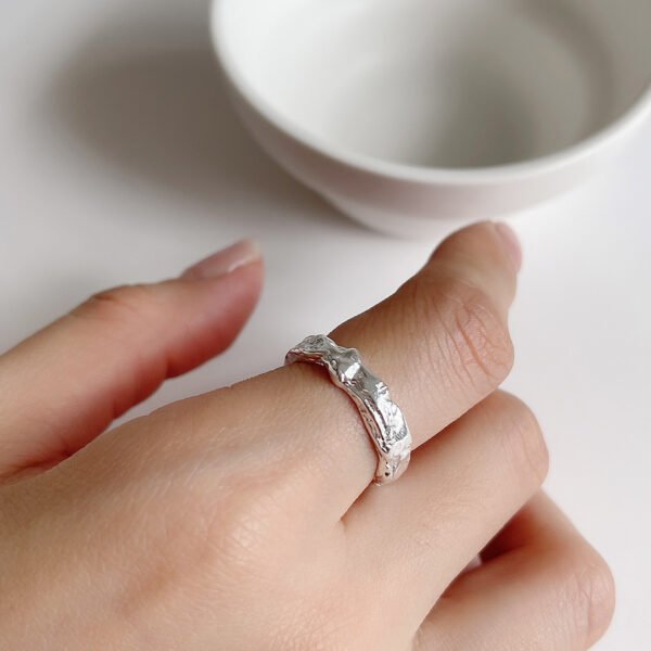 925 Sterling Silver Personality And Fashion Adjustable Ring - Image 3