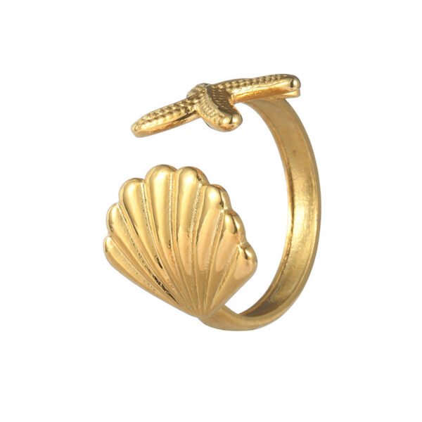 Titanium Steel Shell Ring Special-interest Design - Image 6