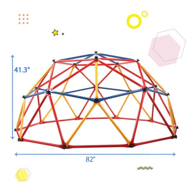 Children Dome Climber Playground Kids Swing Set Climbing Frame Backyard Gym Develop Confidence for Fun Indoor Outdoor - Image 6