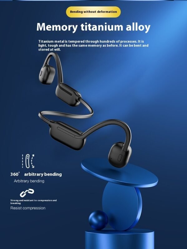 Swimming Bluetooth Headset For Bone Conduction 32G Memory Wireless Binaural Hanging Ear - Image 3