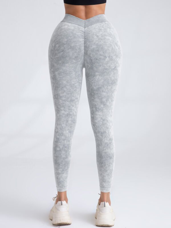 4 Pieces Scrunch Butt Lifting Workout V Back Leggings - Image 6