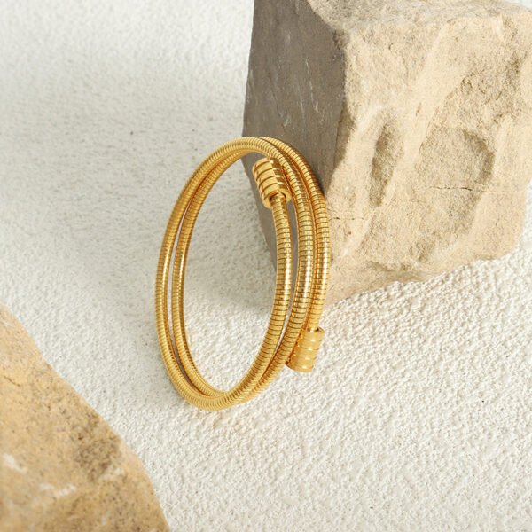 Fashion Commuting Niche Simple Geometric Snake Bone Chain - Image 5
