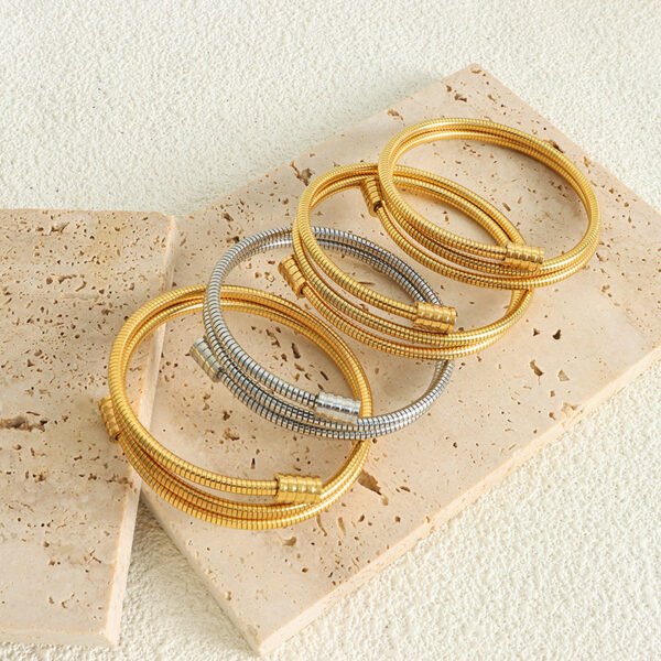 Fashion Commuting Niche Simple Geometric Snake Bone Chain - Image 4