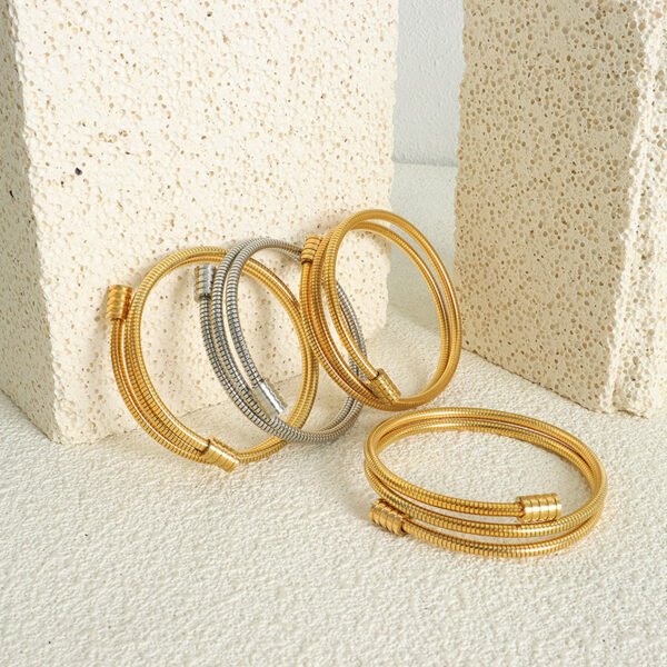 Fashion Commuting Niche Simple Geometric Snake Bone Chain - Image 6