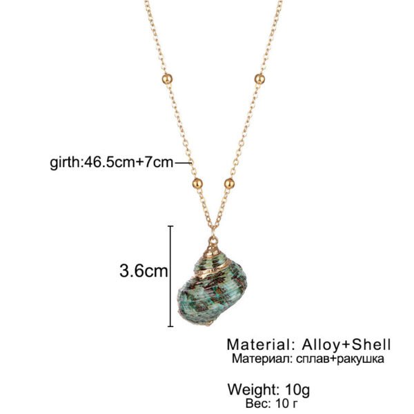 Conch Beads Necklace Natural Shell Phnom Penh Pendant Ornaments - Image 9
