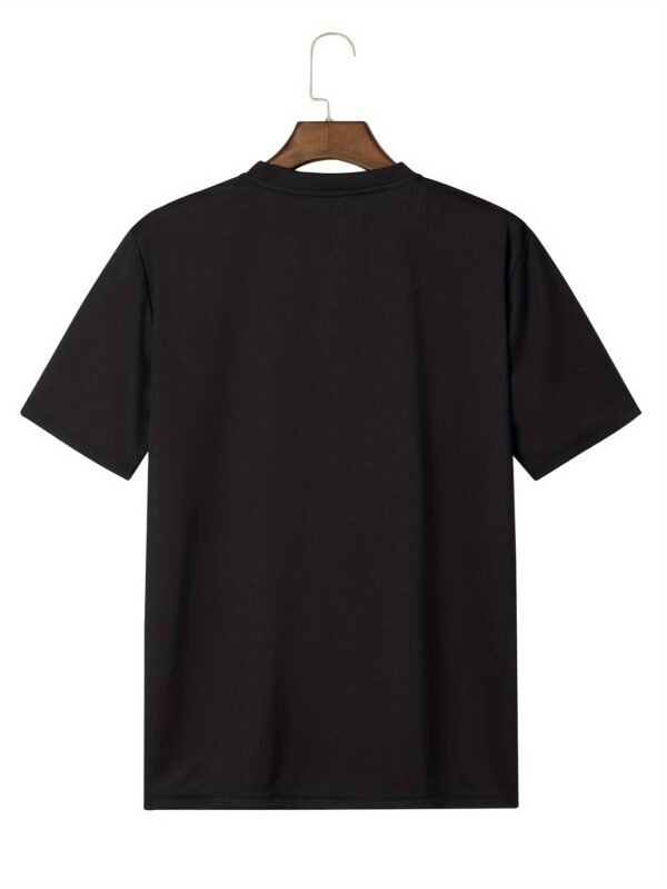 Large Men's Planet Patterned Round Neck Short Sleeved T-shirt, Men's T-shirt, Summer Casual And Fashionable Tops, And Sportswear - Image 5