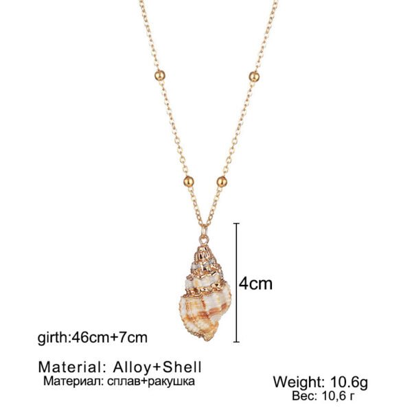 Conch Beads Necklace Natural Shell Phnom Penh Pendant Ornaments - Image 7