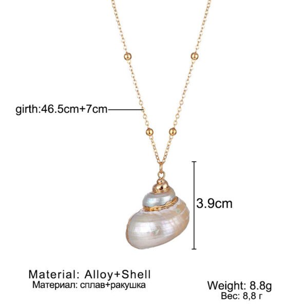 Conch Beads Necklace Natural Shell Phnom Penh Pendant Ornaments - Image 4