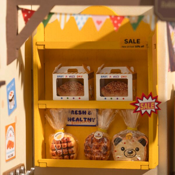 Rolife Becka's Baking House DIY Miniature House For Kids 3D Wooden Toys DG161 - Image 2