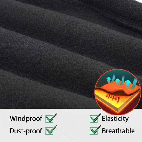 Winter Windproof Scarves Fleece Tube Scarf Mask Soft Half Face Cover SKi Snowboard Neck Warmer Gaiter Fashion Women Men Winter Fleece Face Mask Scarf Balaclava Neck Warmer - Image 7