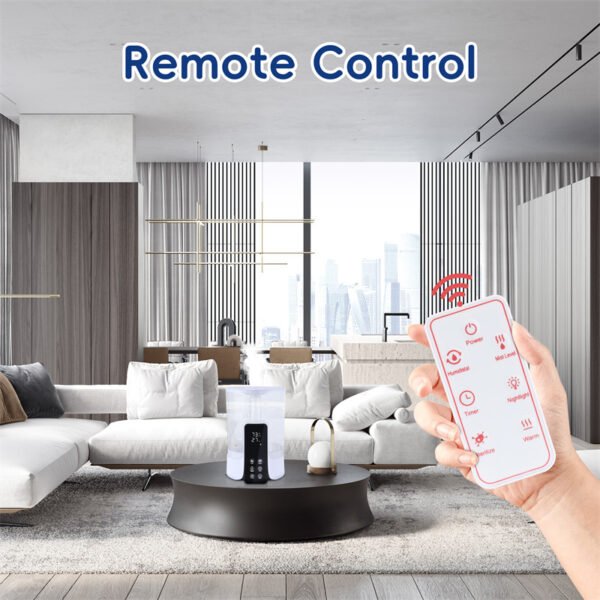 6L Large-capacity Humidifier Intelligent Timed Heating Spray UV Sterilization Intelligent Remote Control - Image 5