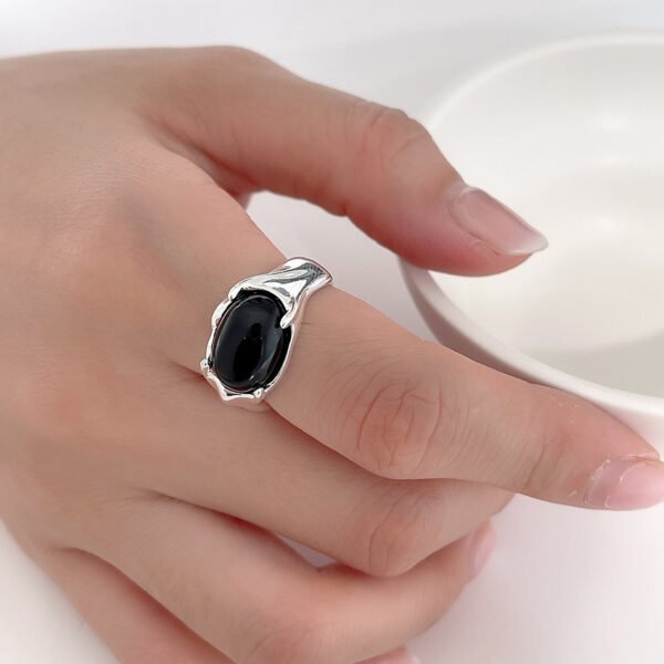 925 Sterling Silver Personality And Fashion Adjustable Ring - Image 5