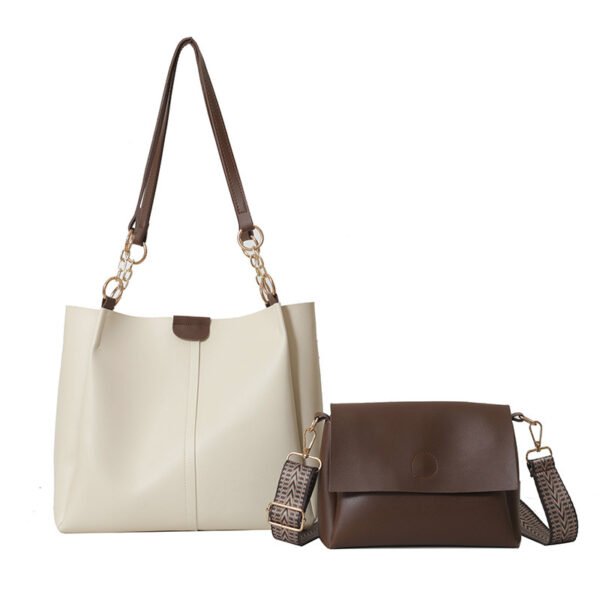 Two-piece Set Large Capacity Totes Work Commuter Texture - Image 6