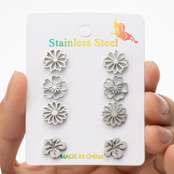 Fashion Simulation Stud Earrings Little Suit - Image 2