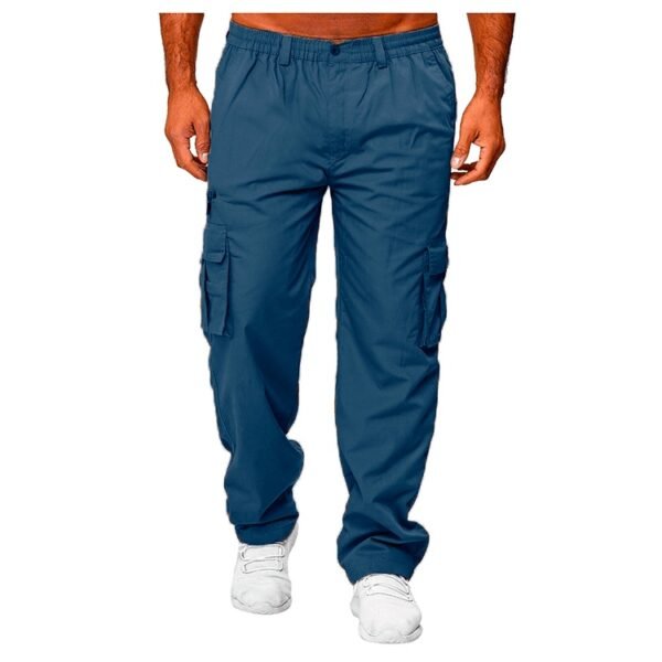 Men's Casual Multi-pocket Loose Straight Cargo Pants - Image 10