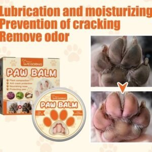 Natural Plant Formula Pet Paw Balm For Cats And Dogs, Softens Dry Paw Pads, Lick-Proof, 1.7 Oz Paw Balm