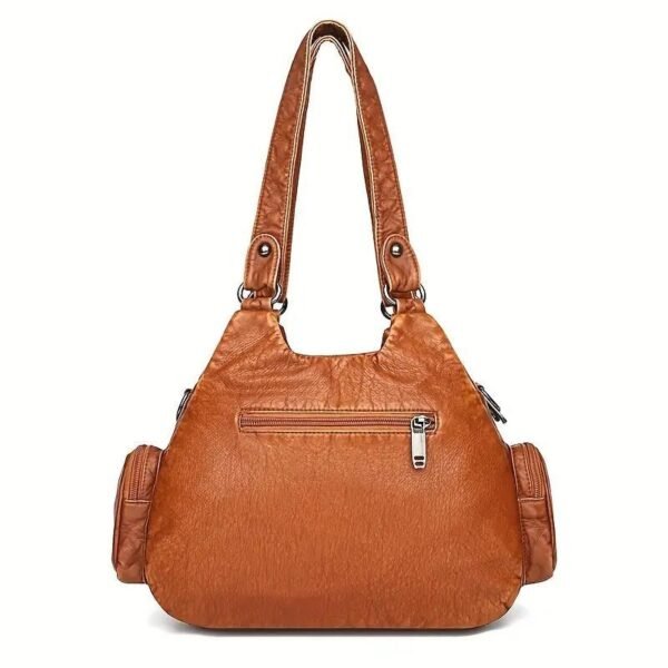 Vintage High Quality Leather Luxury Handbag - Image 9